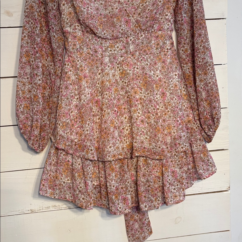 Floral Long Sleeve Dress - Picture 3 of 7